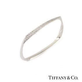Tiffany & Co. 18k White Gold Frank Gehry Torque Diamond Bangle Tiffany & Co. 18k White Gold Frank Gehry Torque Diamond Bangle